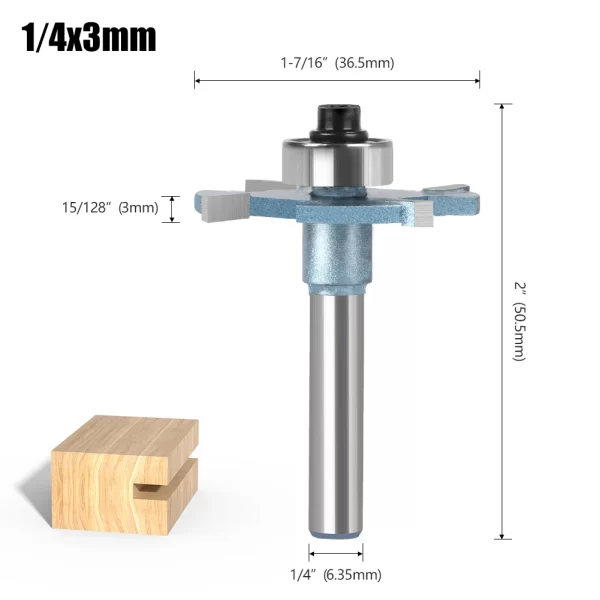 Wood Router 1/4in 6mm Shank Straight End Mill Trimmer Cleaning Flush Trim Corner Round Cove Box Bits - Image 12