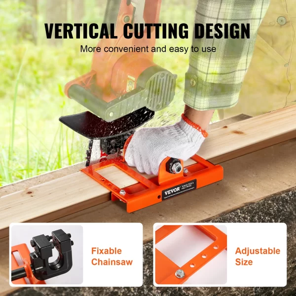 Chainsaw Mill Vertical Lumber Cutting Guide with 2"-6" Cutting Width Timber Chainsaw Attachment - Image 5