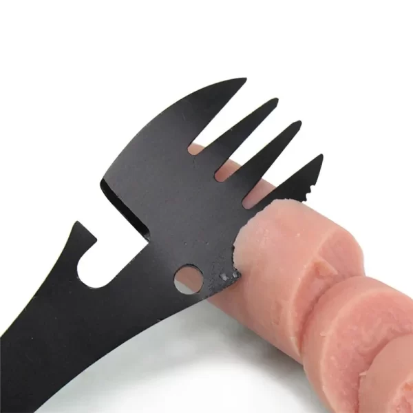 Outdoor Survival Tools 5 in 1 Camping Multi-functional EDC Kit Practical Fork Knife Spoon Bottle/Can Opener - Image 17