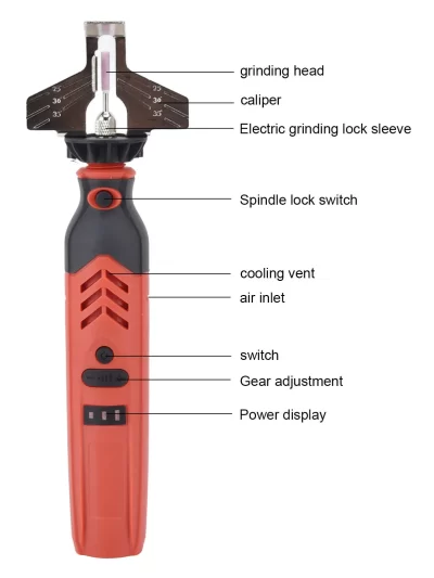 Chain Saw Sharpen Tool Set DC3.6V Cordless Saw Sharpener Kit Handheld