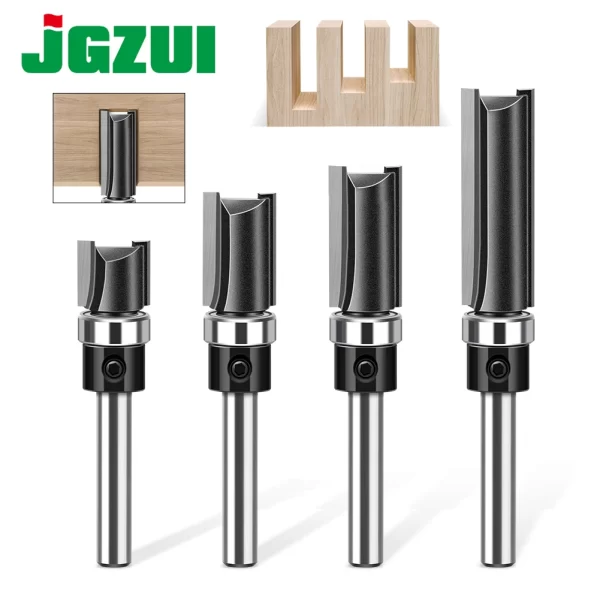 1pc 6mm 1/4"Shank Bearing Straight Router Bit