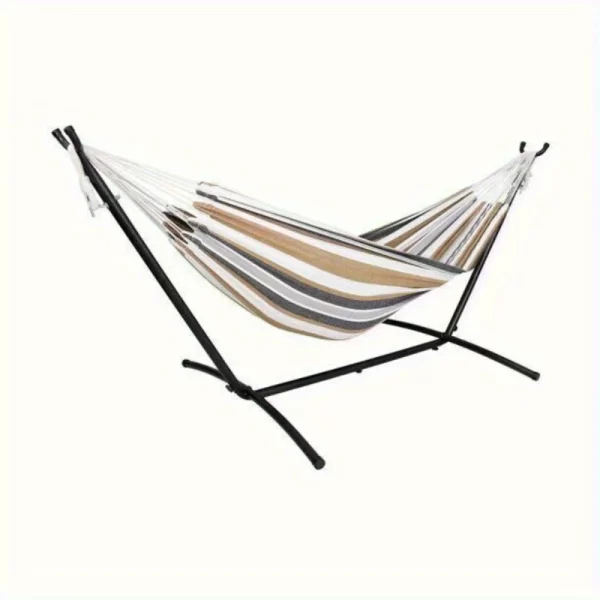 Portable Hammock Stand Included 450 LBS Capacity with Space Saving Carrying Case - Image 2