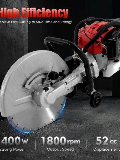 1400w Gasoline Concrete Cutting Saw Concrete Wet Saw Blade