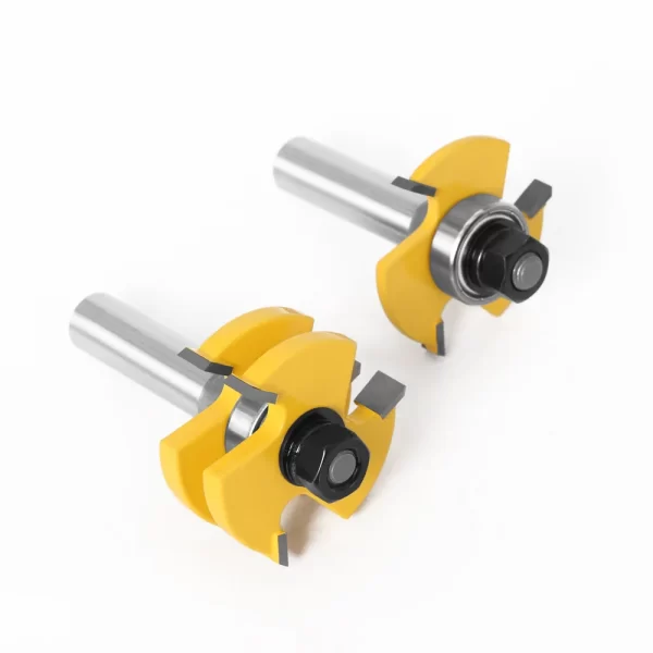 2PCS  1-7/8" T&G ASSEMBLY 3 Teeth Tenon Square Tooth Floor Splicing Cutter Router Bits - Image 17