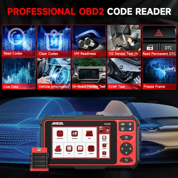 ANCEL DS300 OBD2 Car Scanner Bluetooth Auto All System Diagnostic Tool - Image 14