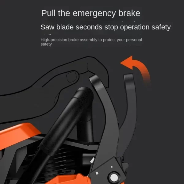 Powerful Gasoline Chainsaw for Tree Cutting with 4-Stroke Engine and Handheld Design C - Image 5