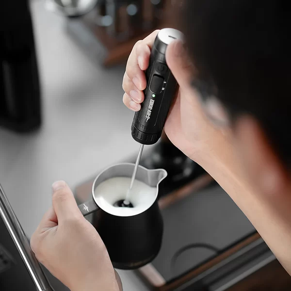 MHW-3BOMBER Electric Milk Frother Portable Handheld Milk Foamer USB Rechargeable - Image 5