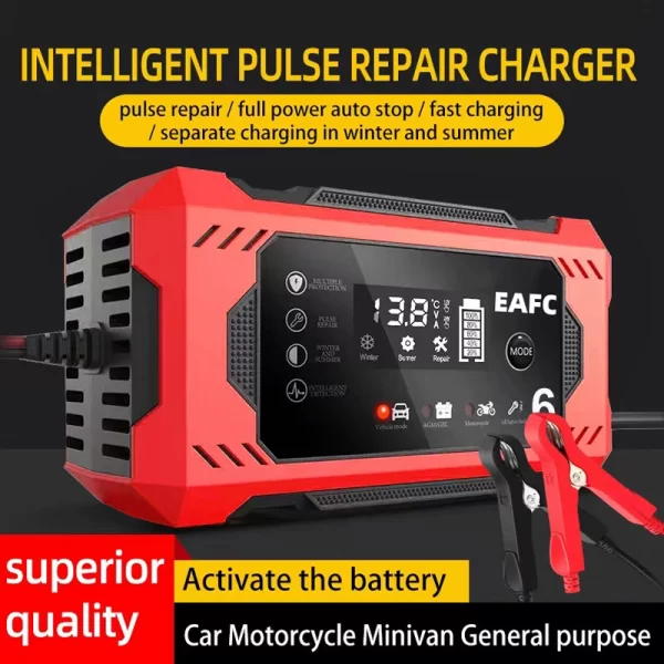 Car Battery Charger 12V 6A Intelligent Fast Charging - Image 6