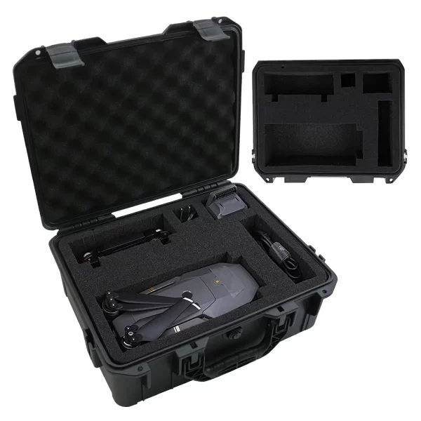 1pc Universal Portable Plastic Tool Box With Foam Insert Waterproof - Image 2