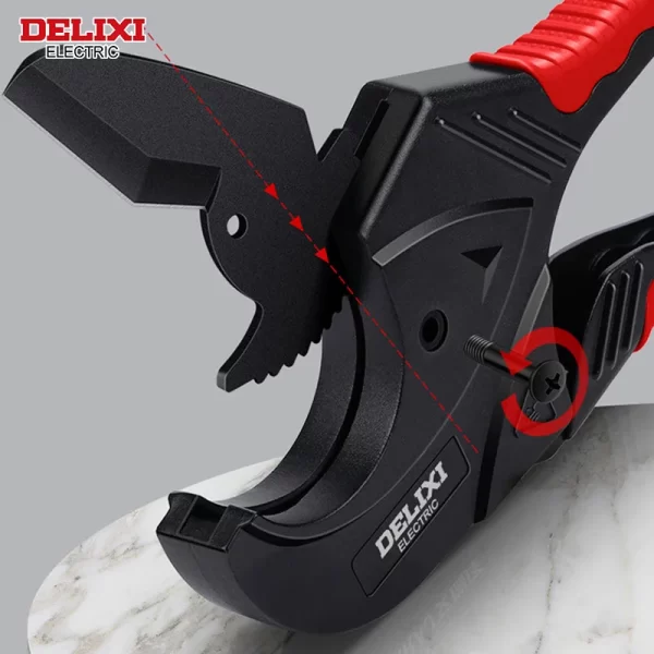 DELIXI ELECTRIC Pipe Cutter，Pipe Scissors SK5 Material Ratchet Cutter PVC/PU/PP/PE Hose Cutting - Image 2