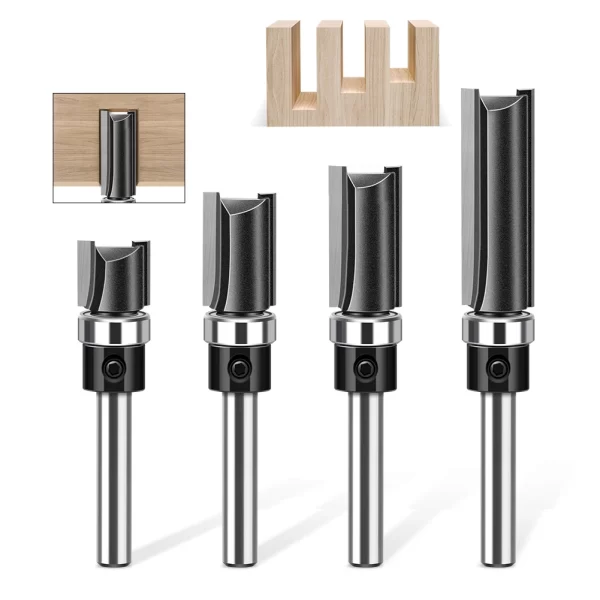 1pc 6mm 1/4"Shank Bearing Straight Router Bit - Image 18