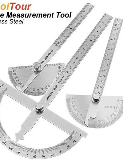 Angle Meter Measure Protractor Ruler Metal Finder 180 Degree Guage
