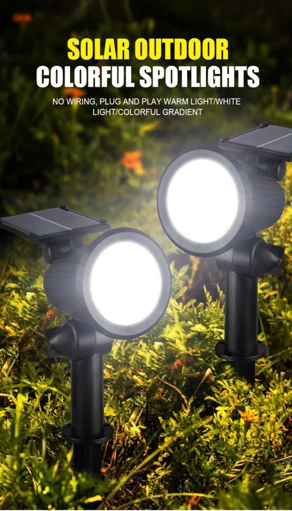 1~4Pack Solar Light Outdoor Adjustable 9LED Spotlight - Image 11