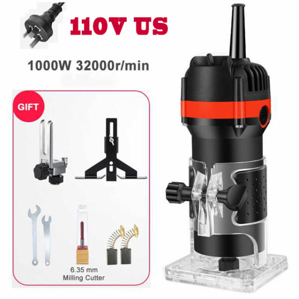 1000W Woodworking Electric Trimmer 32000RPM Wood Router - Image 22