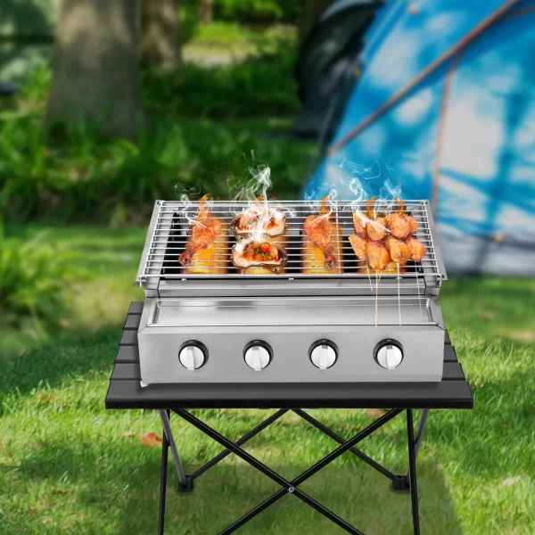 BBQ Propane Gas Stove Grill Stainless Steel Patio Garden Barbecue Grill - Image 9