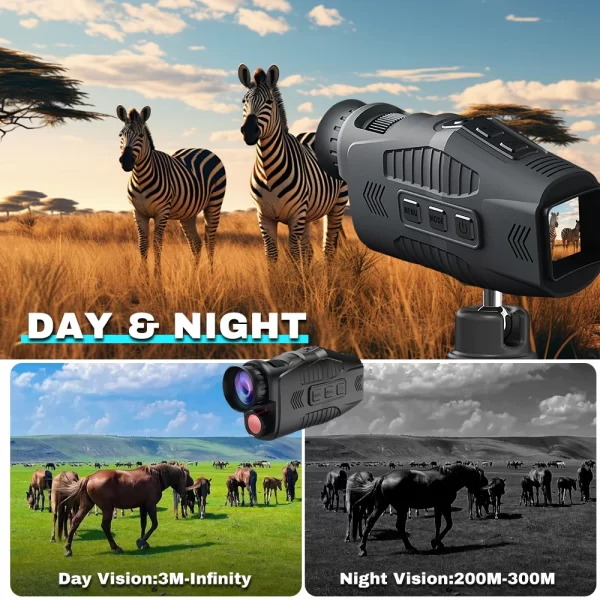 1080P Night Vision Monocular 5x Digital Zoom Goggles Infrared Telescope Mini Pocket Binoculars - Image 9