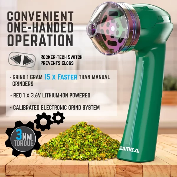 Mamba Green USB Original V2 1g Powered Essential Kitchen Mill for Grinding - Image 5