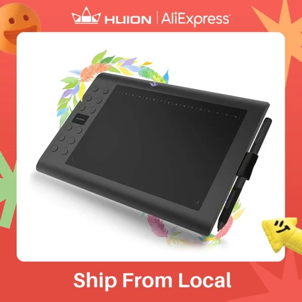 GAOMON M106K PRO 10'' Graphics Drawing Tablet with 8192 Levels Tilt Supported Battery-free Art Stylus for Windows/Mac/Android OS