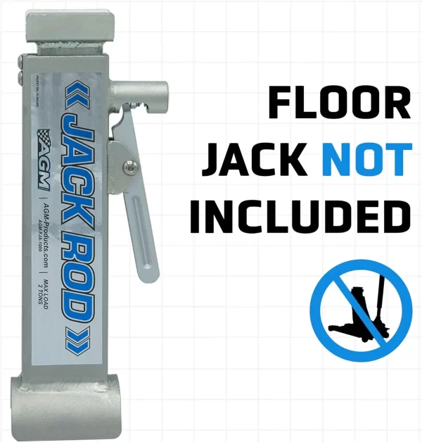 AGM Products Jack Rod - Easy to Use Floor Jack Safety Tool. Rated for 2 Tons - Image 2