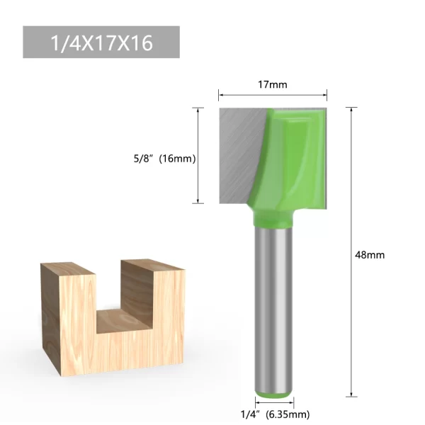 LAVIE 1/4 Shank Cleaning Bottom Bit Straight Router Bit Set - Image 17