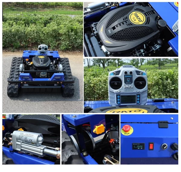 Remote Control  4-Stroke Lawn Mower with Self-generating System for Big Farm - Image 14