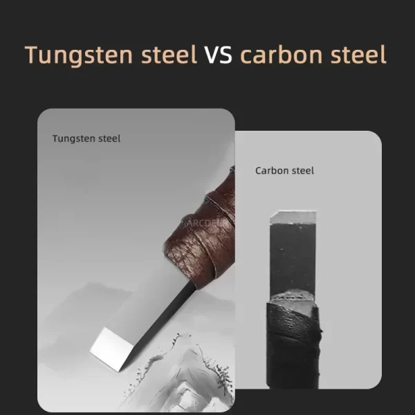 3/8/10 Pcs Tungsten Steel Stone Engraving Kit Professional Chisel Wood - Image 6
