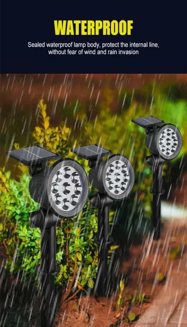 1~4Pack Solar Light Outdoor Adjustable 9LED Spotlight - Image 10