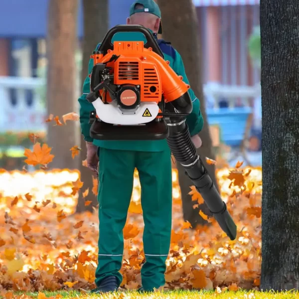 52CC Gas Powered Backpack Leaf Blower 2 Stroke Strong Wind Snow Blower 550 CFM Garden Yard Power Tools