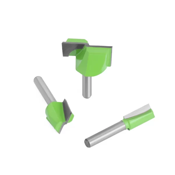 LAVIE 1/4 Shank Cleaning Bottom Bit Straight Router Bit Set - Image 2