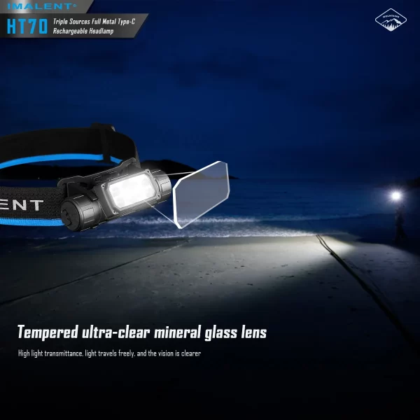 IMALENT HT70 LED Headlamp 3500LM 349M 5000mAh Battery Type-C Rechargeable - Image 17