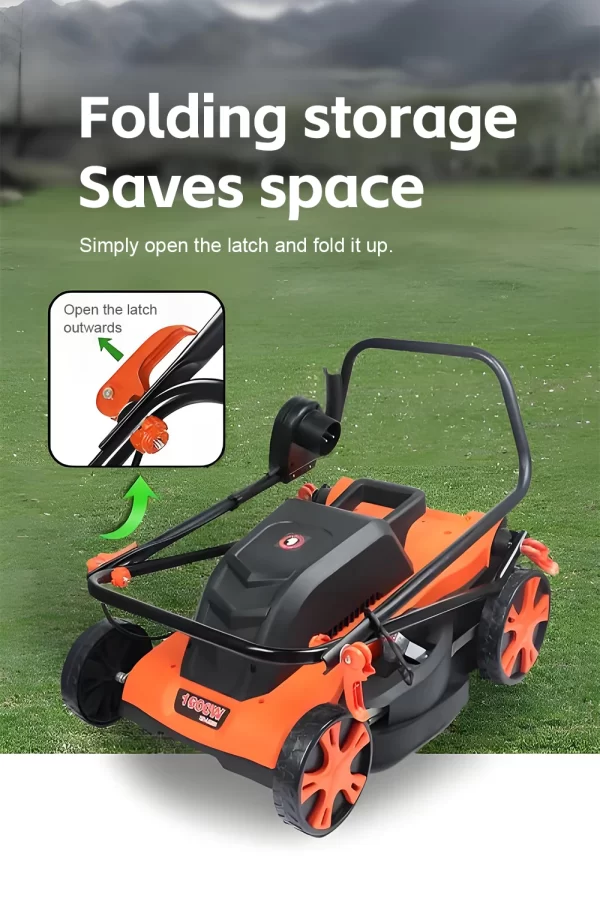 1200W/1600W Hand Push Weeder High Power Electric Lawn Mower - Image 22
