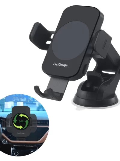 Wireless Car Charger, 15W Fast Charging Auto Clamping Car Charger