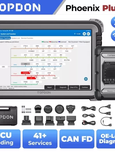 Topdon Phoenix Plus 2 Automotive Car Diagnostic Tool ECU Coding Scan