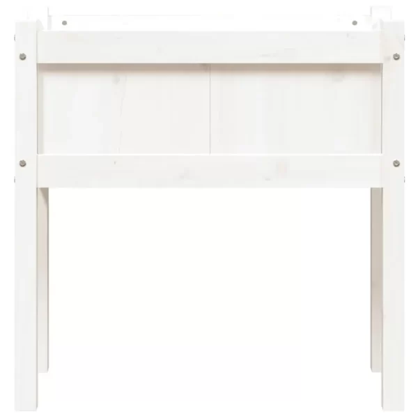 Elevate Your Garden: White Wooden Planter with Legs -Solid Pine - Image 5