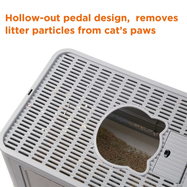 Large Hooded Cat Litter Box Tray Drawer Type - Image 18
