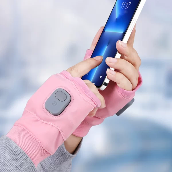 Rechargeable Heated Gloves 360 Degree Thermal Heated Gloves Winter Windproof - Image 4