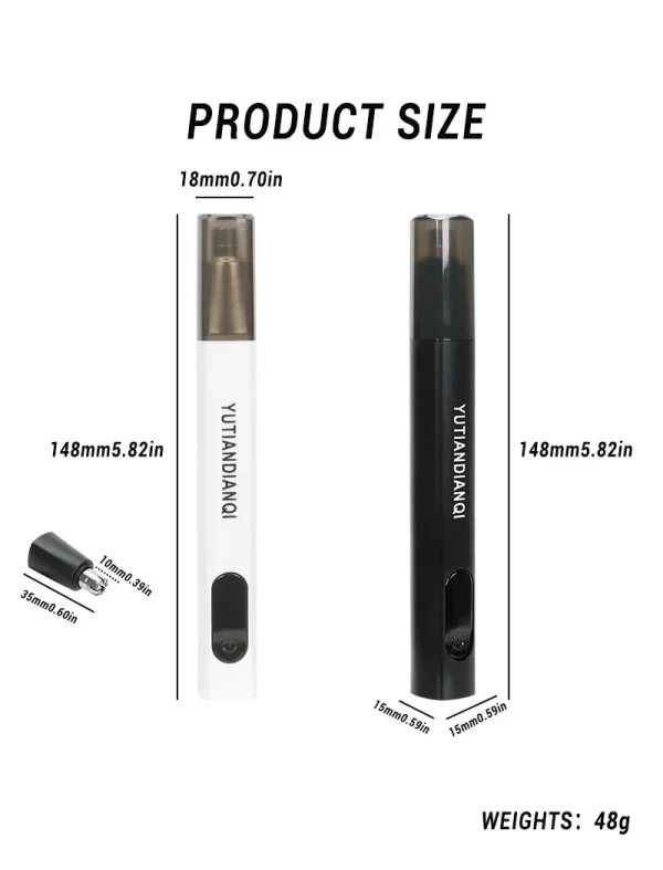 2 In 1 Electric Portable Ear And Nose Hair Trimmer Clipper - Image 36