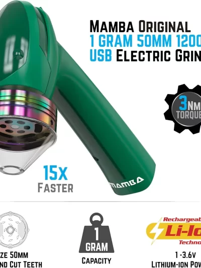 Mamba Green USB Original V2 1g Powered Essential Kitchen Mill for Grinding