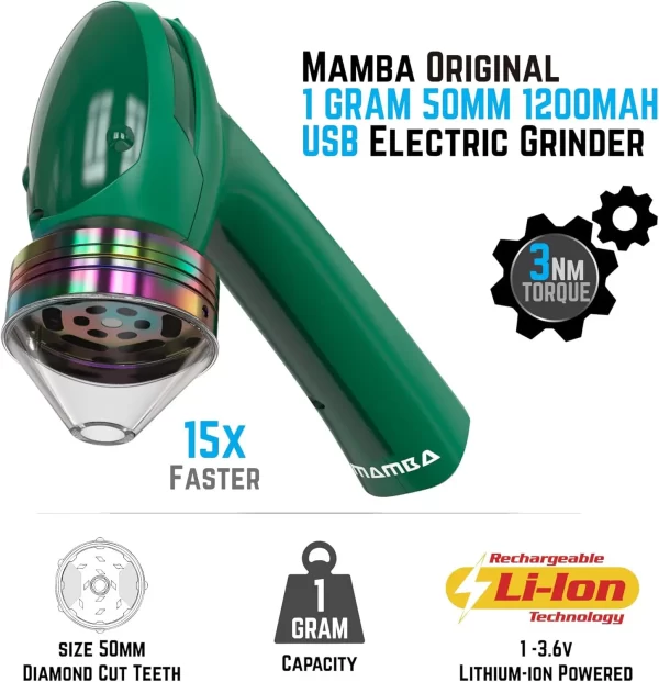 Mamba Green USB Original V2 1g Powered Essential Kitchen Mill for Grinding