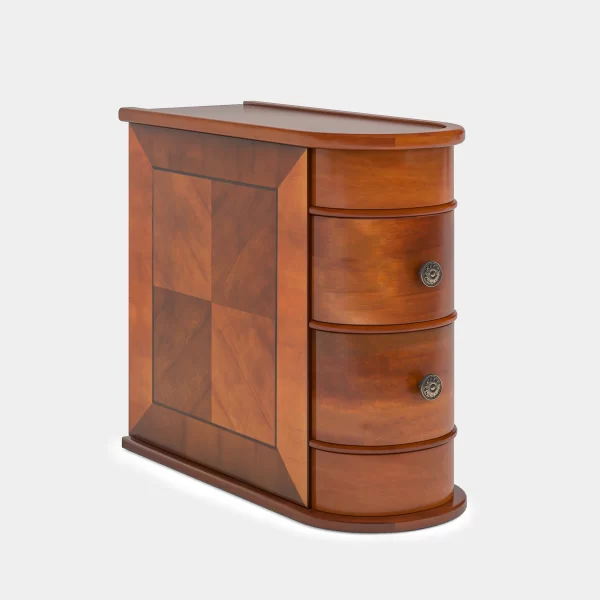 Tribesigns End Table Round Solid Wood Sofa Bedside Narrow Bedroom Side Table - Image 8