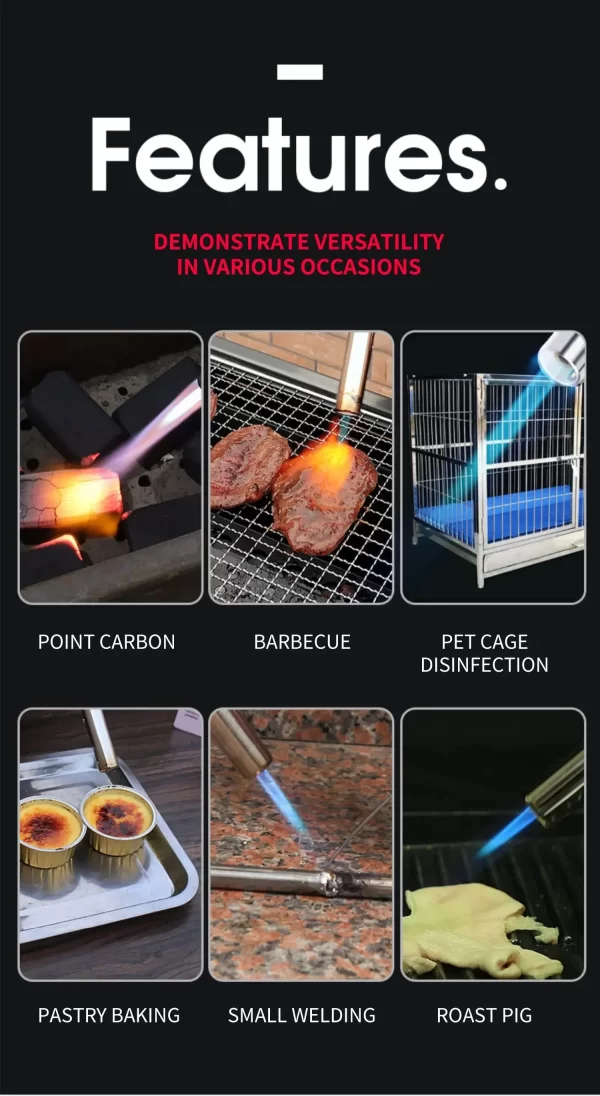 Portable Metal Flame Gun Butane Gas Welding-Burner Welding Gas Burner Flame Gas Torch Flame - Image 14