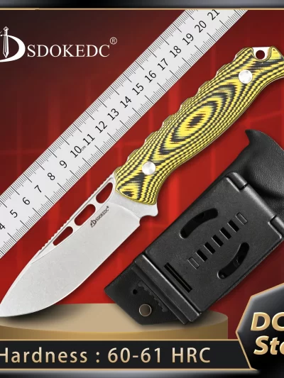 SDOKEDC Edc Fixed Blade Knife survival tactical hand tools