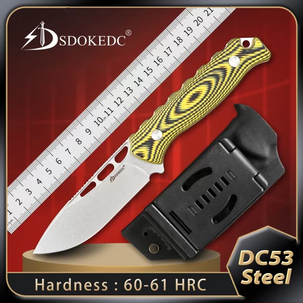 SDOKEDC Edc Fixed Blade Knife survival tactical hand tools
