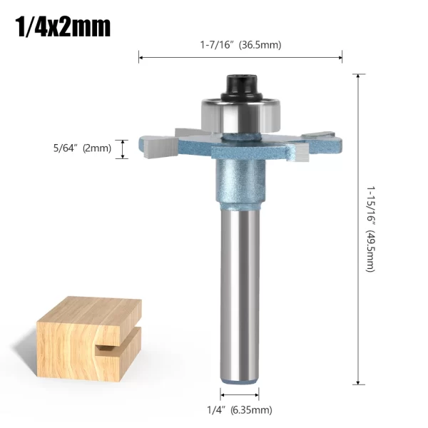 Wood Router 1/4in 6mm Shank Straight End Mill Trimmer Cleaning Flush Trim Corner Round Cove Box Bits - Image 11