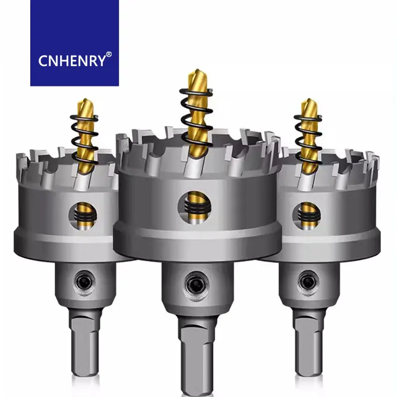 TCT Hole Saw Carbide Tipped Hole Cutter With Titanium-Plated Pilot Drill Bit