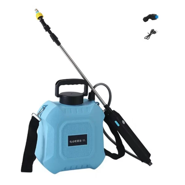 5L/8L Garden Electric Sprayer Backpack Sprayer with Shoulder Strap Telescopic Wand 2 Nozzles Battery Powered Sprayer - Image 8