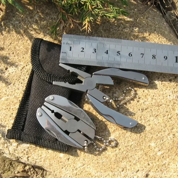 EDC Tools Travel Kits Portable Multifunction Folding Plier Stainless Steel Foldaway Knife - Image 17