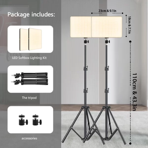 LED Video Lights Conference Photography Lighting Selfie Light Photo Studio lamp - Image 7
