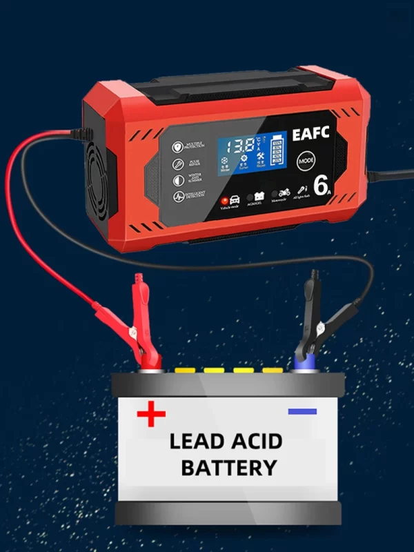 Car Battery Charger 12V 6A Intelligent Fast Charging - Image 9