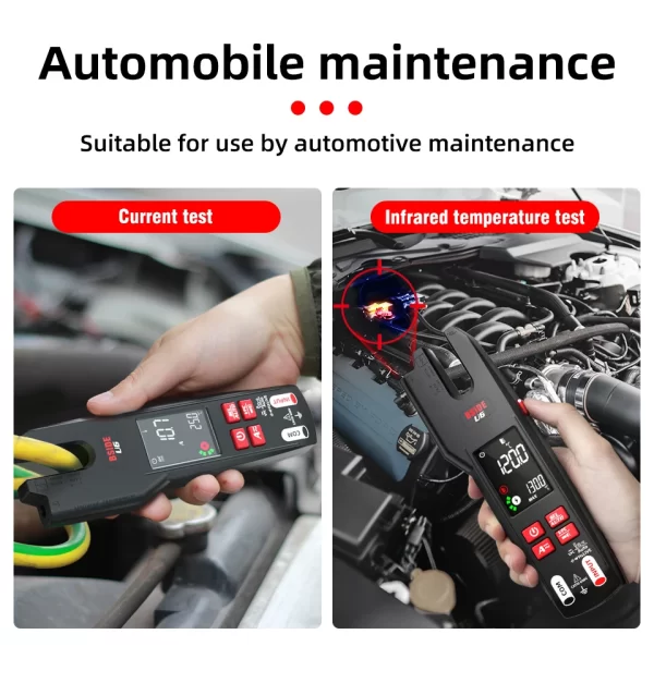 BSIDE U6 Professional Digital Clamp Meter 600A AC DC Pliers Voltmeter Electrical Tester - Image 14